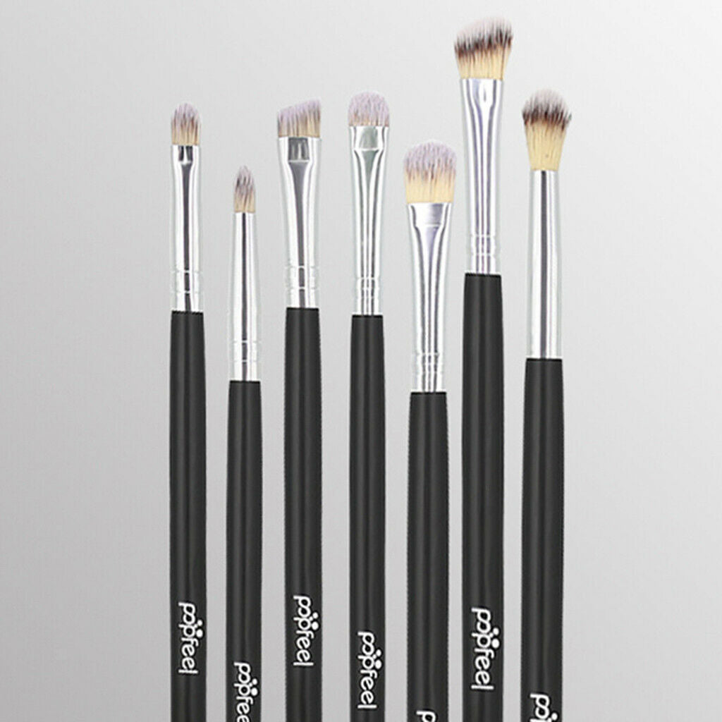 7x Eye Makeup Brushes Set Eyeshadow Eyebrow Blending Shading Cosmetic Brush -