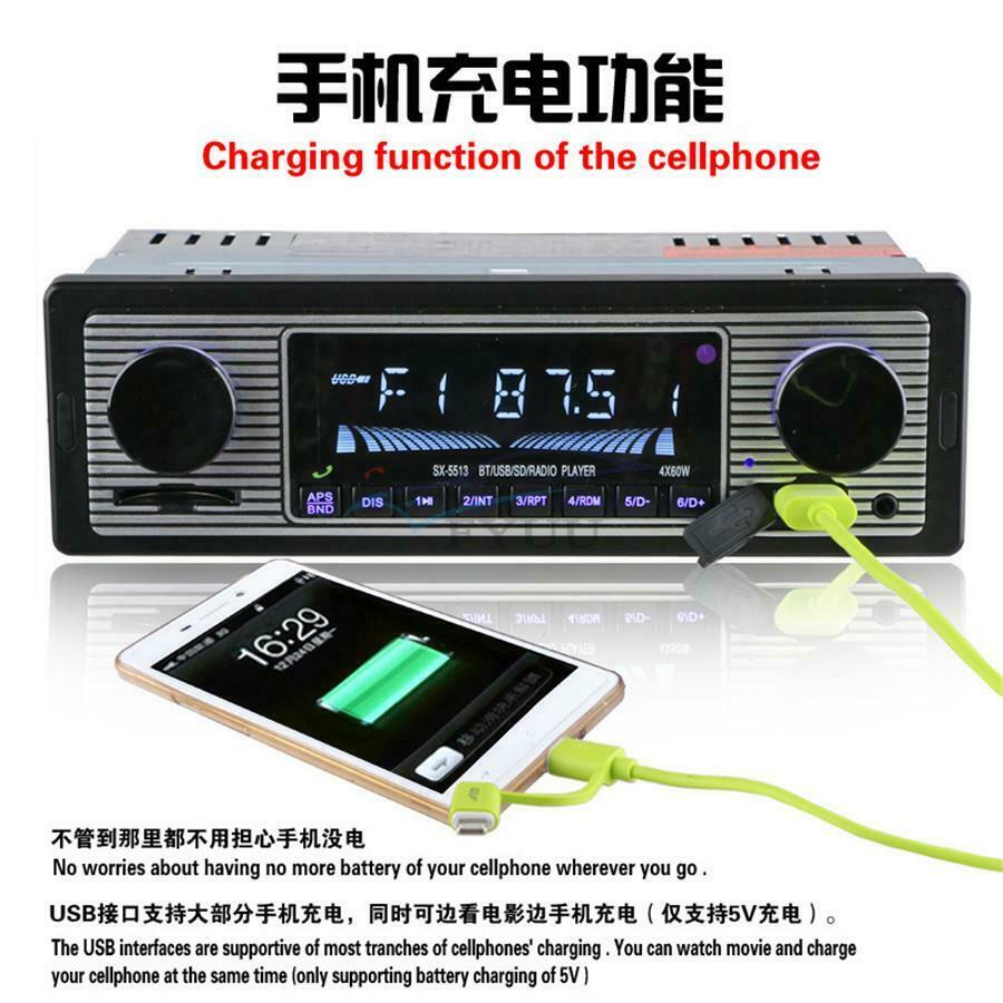 1PC Car 4-CH Bluetooth Stereo Radio MP3 Player USB / SD / FM / WMA / MP3 / WAV