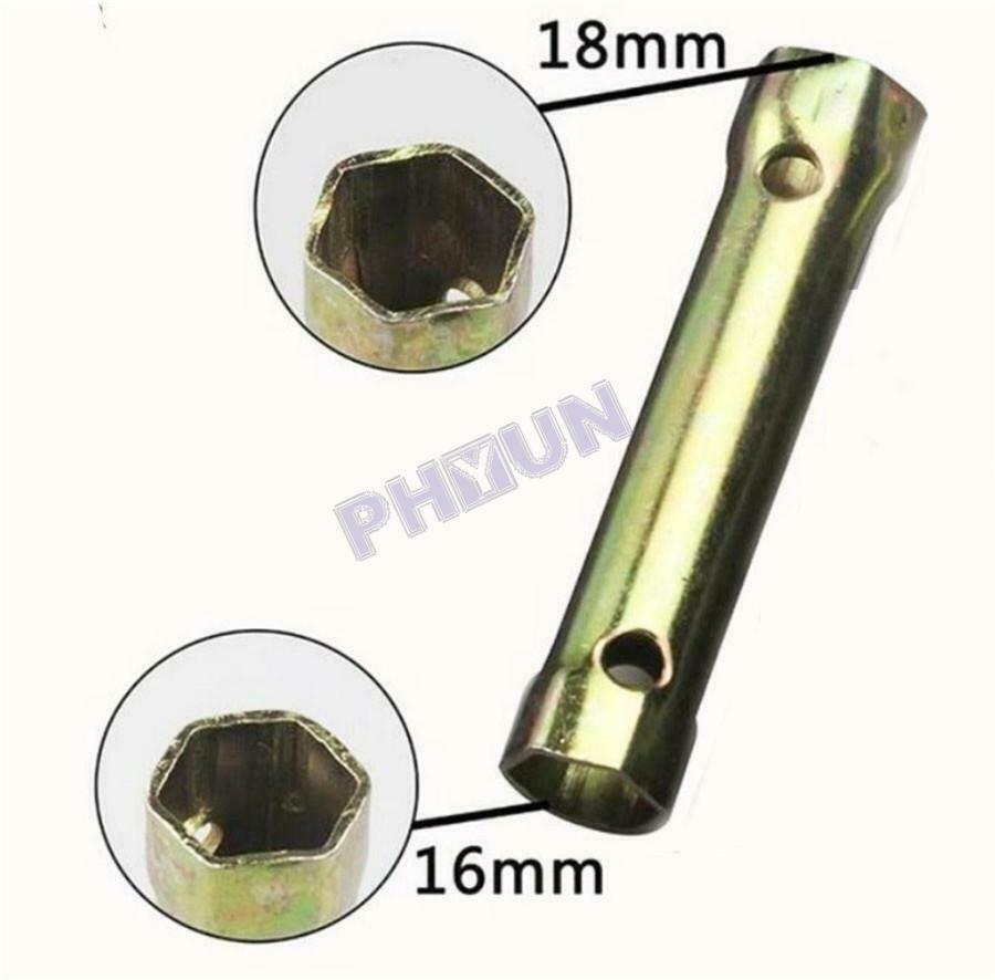 9x Motorcycle Repair Tool Kit Spark Plug Spanner Wrench Socket Tool Universal