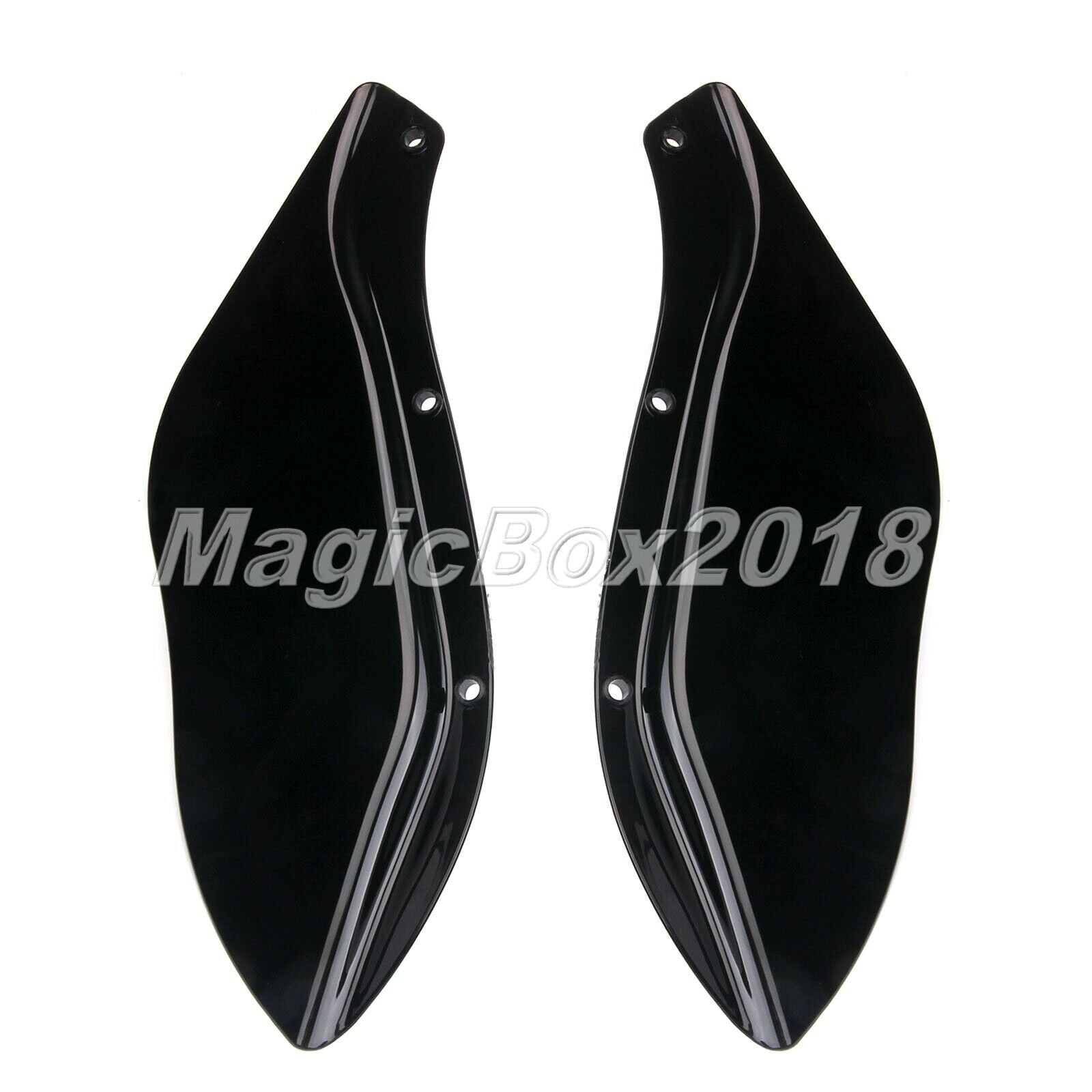 2x Motorcycle Fairing Windshield Side Wing Air Deflector for Street Glide 2006