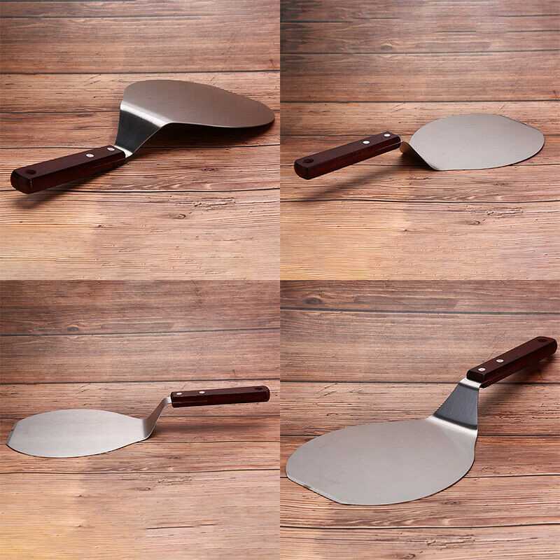 Spatula Cake Stainless Steel Pizza Peel Lifter Paddle Baking Tra Shovel