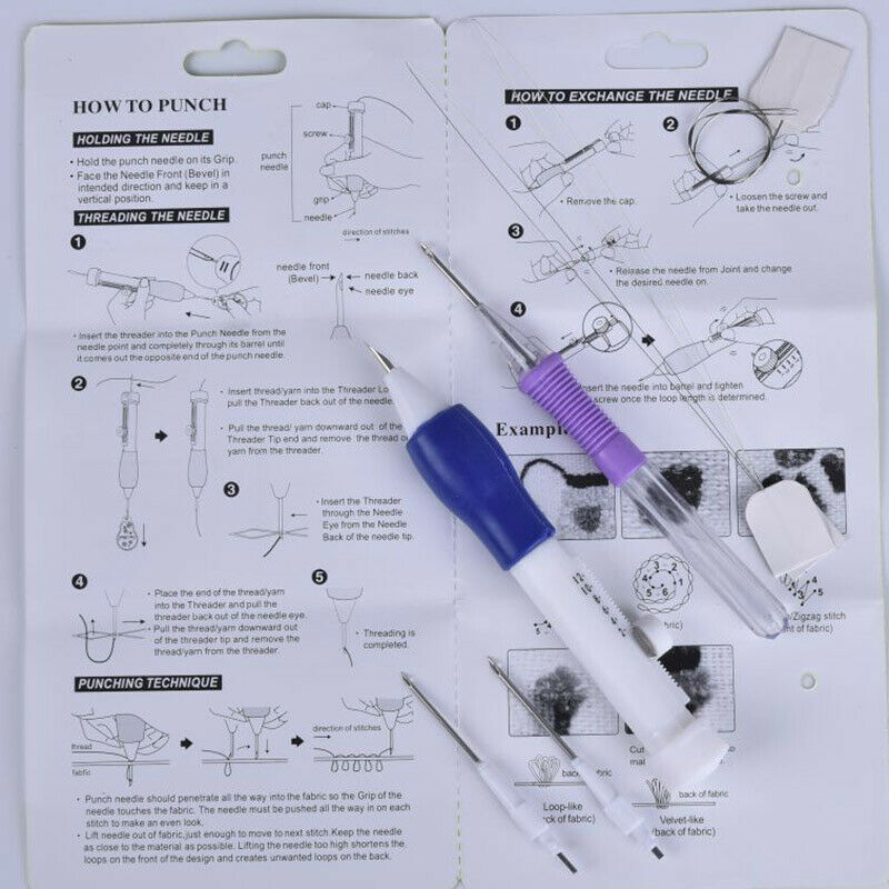 1Set DIY Hand Embroidery Pen Practical Plastic DIY Crafts Magic Embroidery Pe Rf