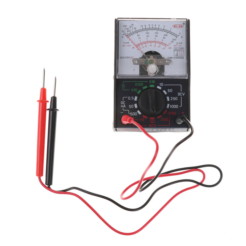1000V Voltmeter DC/AC 250mA Ammeter Ohm 1K Resistance Meter Analog Multime WF