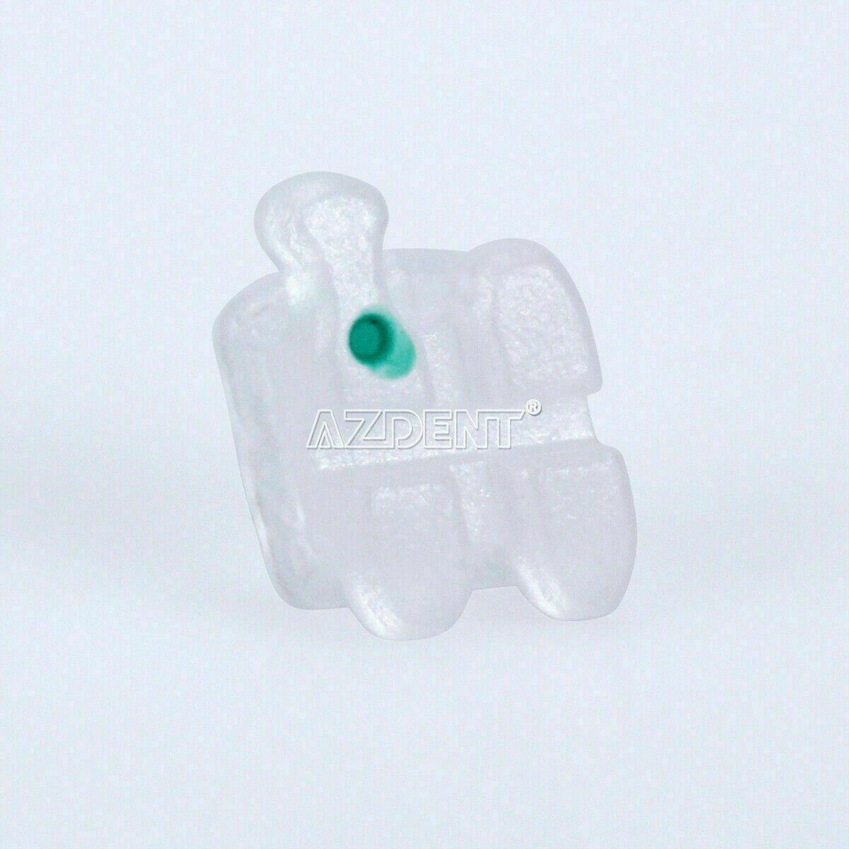 50 Packs Dental Orthodontic Brace Ceramic Bracket 5*5 MBT Slot.022  345 Hooks