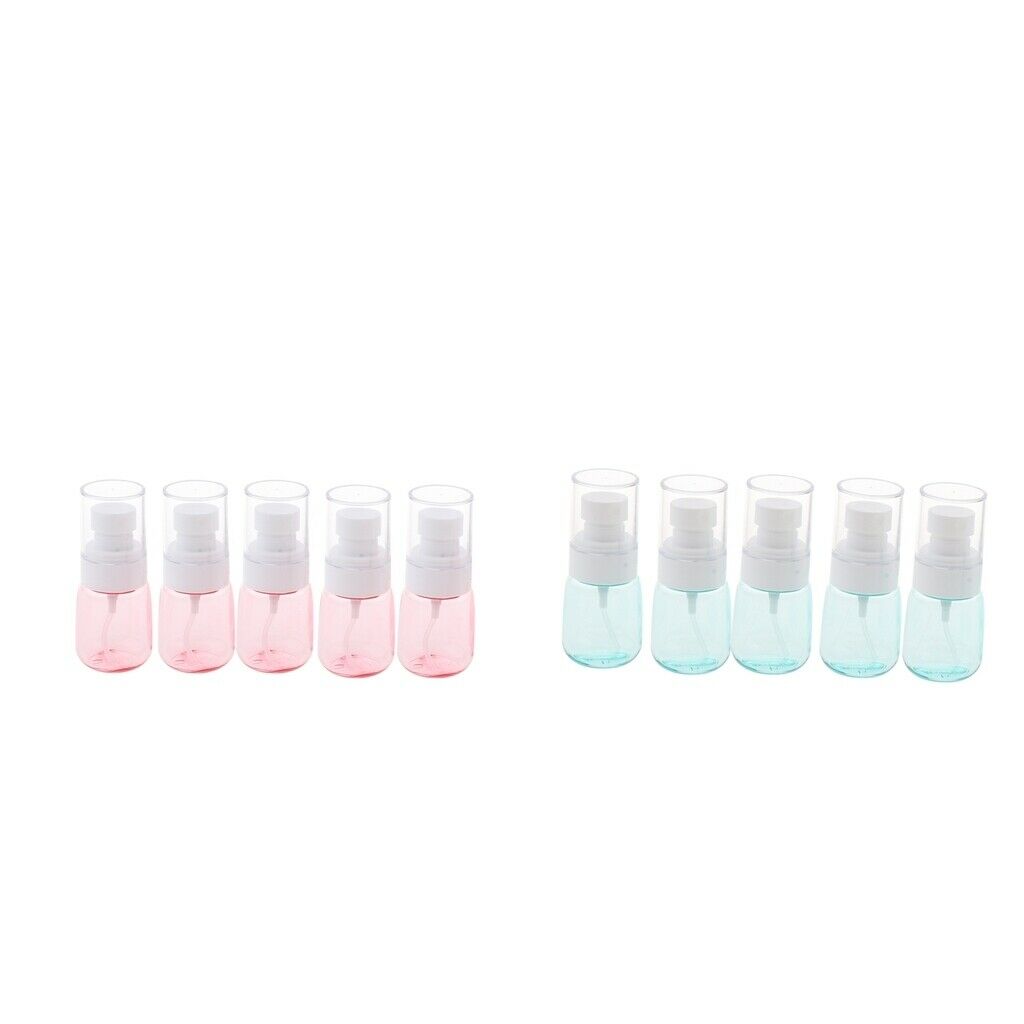 5 Pieces Refillable PETG Fine Mist Sprayer Bottles for Travel Outdoors Pink