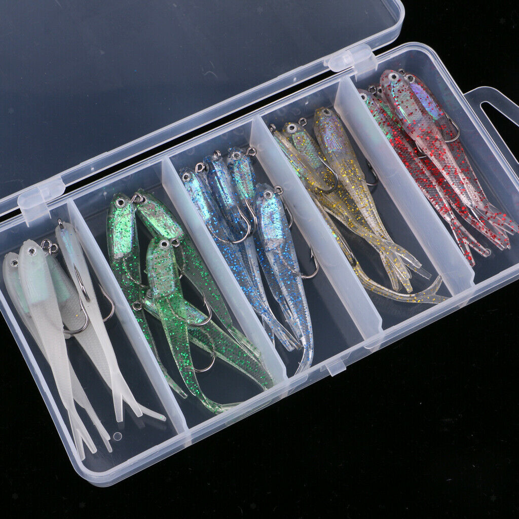 20pcs   Small   Soft   Fishing   Lure   Sea   Freshwater   Fishing   Bait   Jig