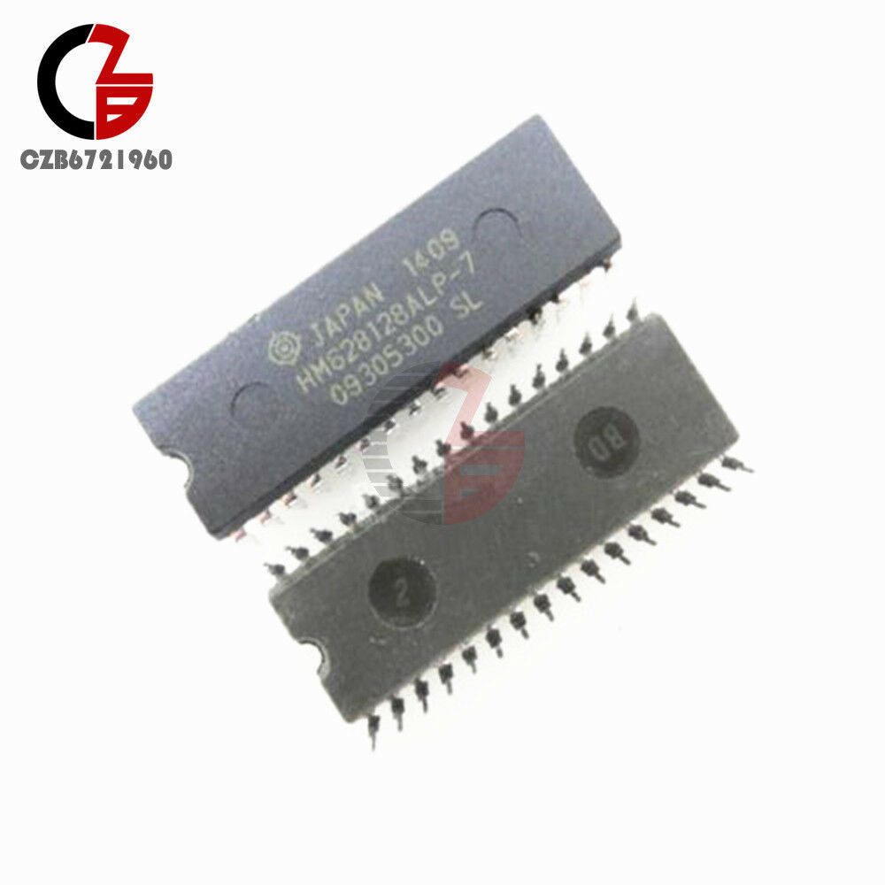 2PCS IC HM628128 HM628128ALP HM628128ALP-7 DIP-32 HITACHI