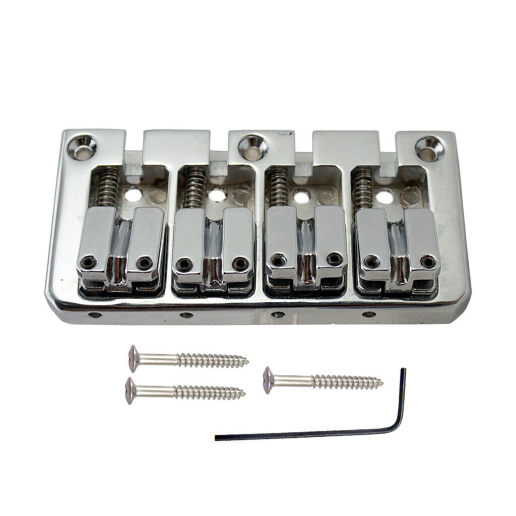 1 Set 4 String Bass Bridge+3 Ply Pickguard For Electric Guitar Bass Parts