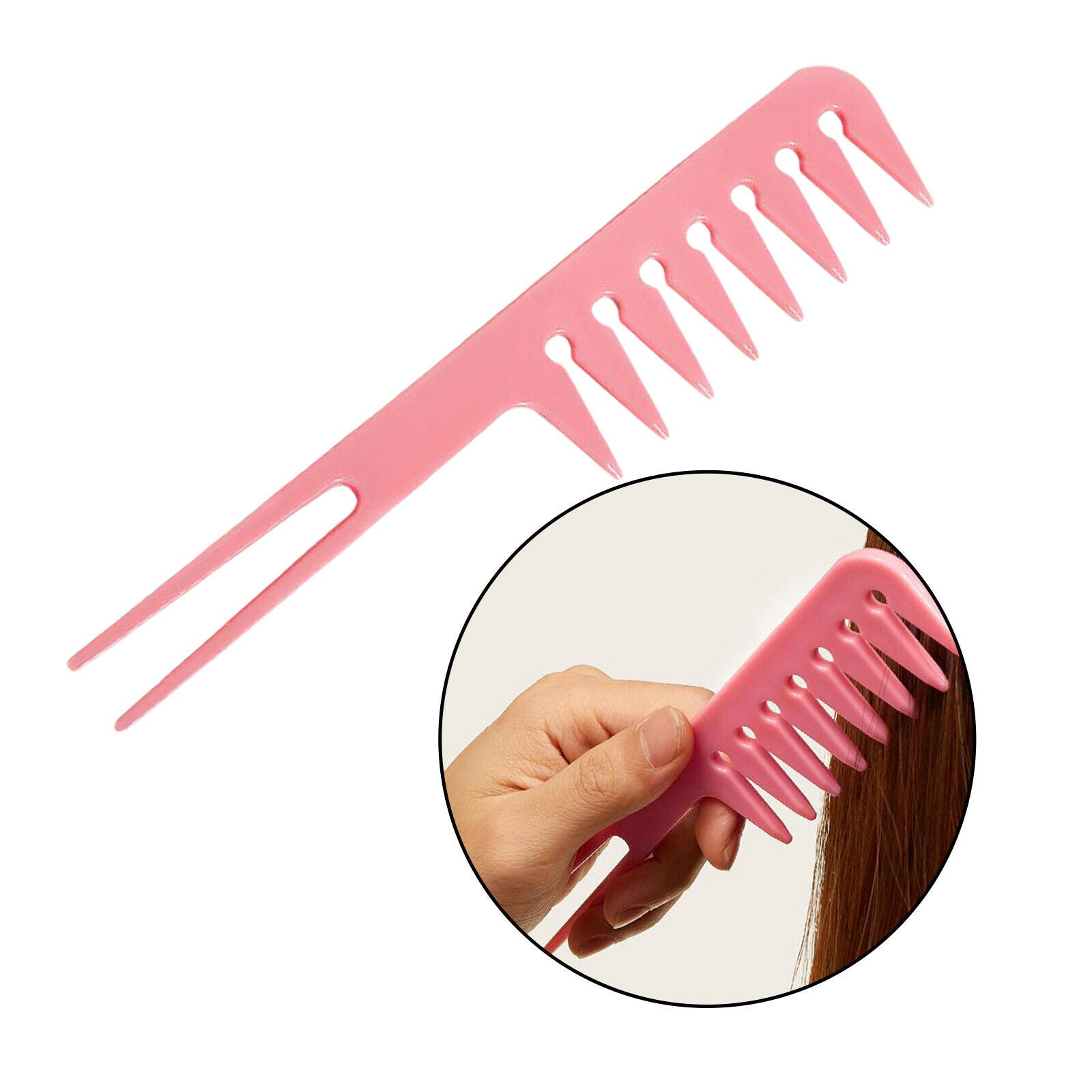 Barber Wide Tooth Styling Comb Fantail Comb for Women Men Heat Resistant Premium