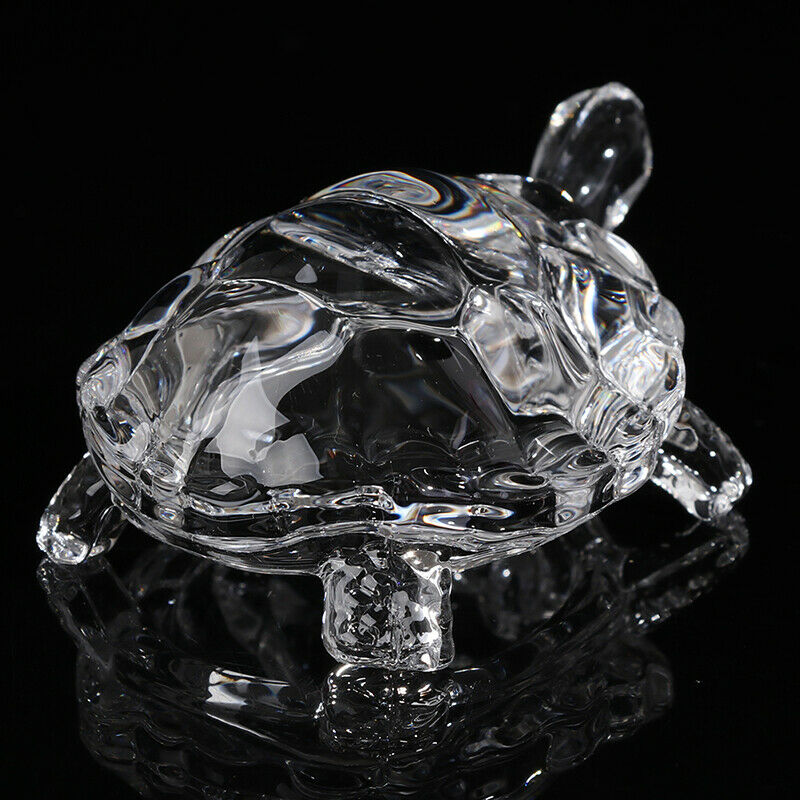 Glass Tortoise Ornament Home Decor Accessories Simulated Tortoise Desktop De DF