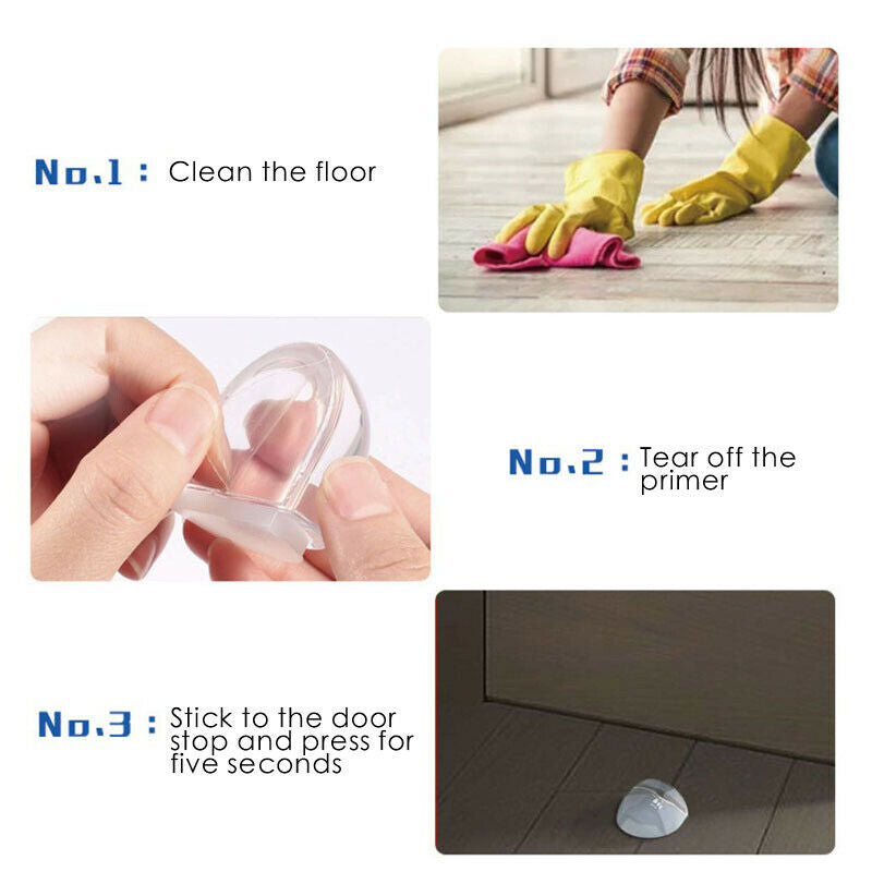 Door Wedge Rubber Heavy Duty Stop Strong Stopper Non Slip Stopper Rubber .l8