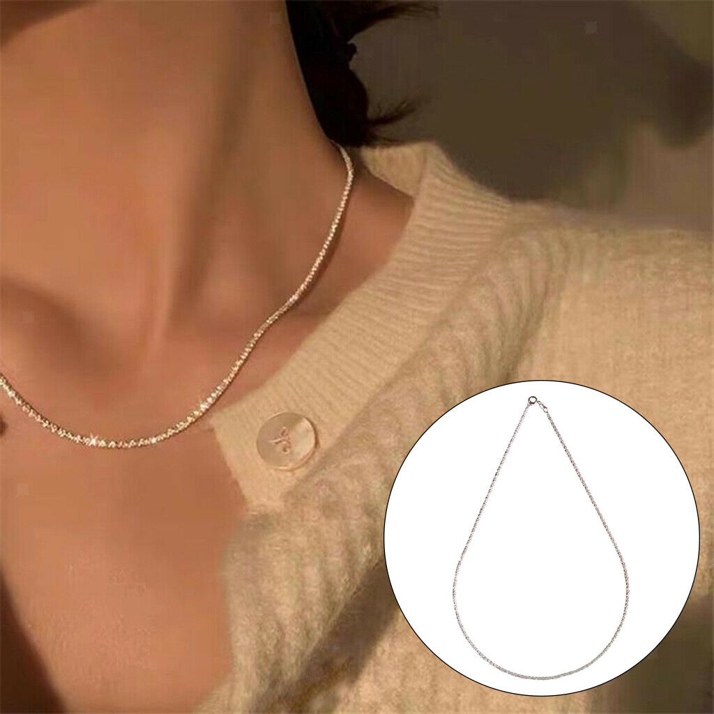 Classic Natural Minimalist Clavicle Necklace Jewelry Chain for Gifts Party