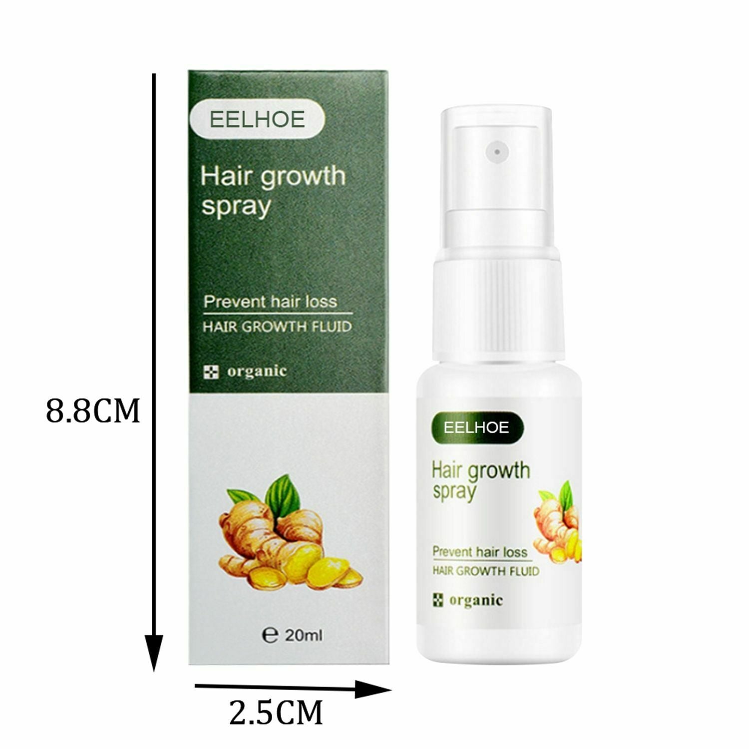 Anti Hair Loss Hair Care Pilatory Germinal Dense Serum Ginger Hair Growth Spray