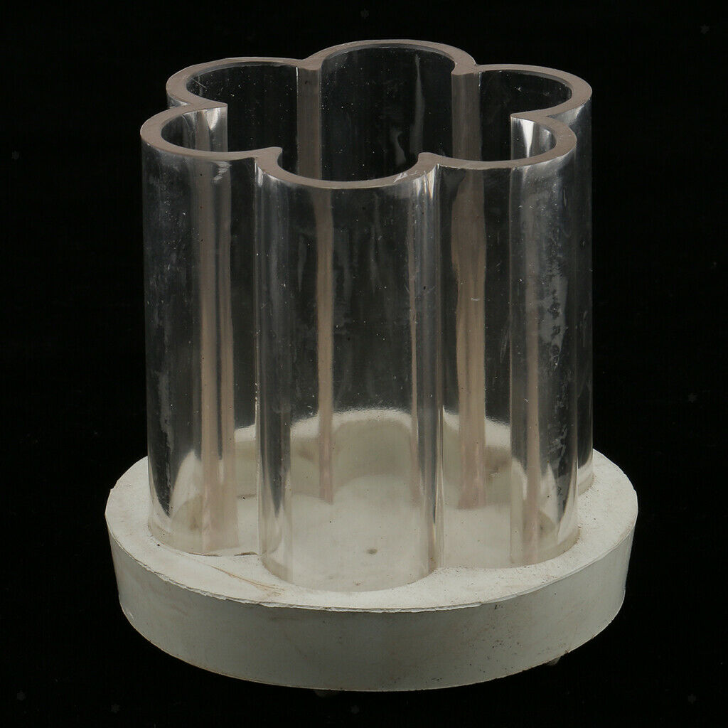 Flower Shape Clear Plastic Soap Candle Making Mould