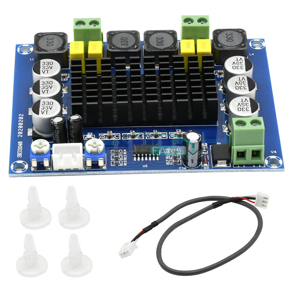 DC 12V 24V TPA3116 D2 120W+120W Dual Channel Digital Power Audio Amplifier Board