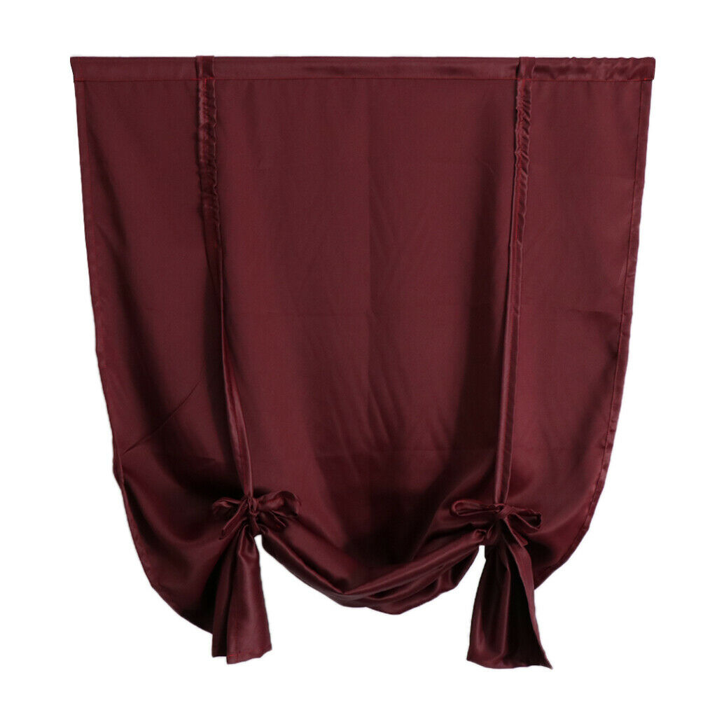 Blackout Curtain Window Curtains Room Darkening Roman Shades Red_2