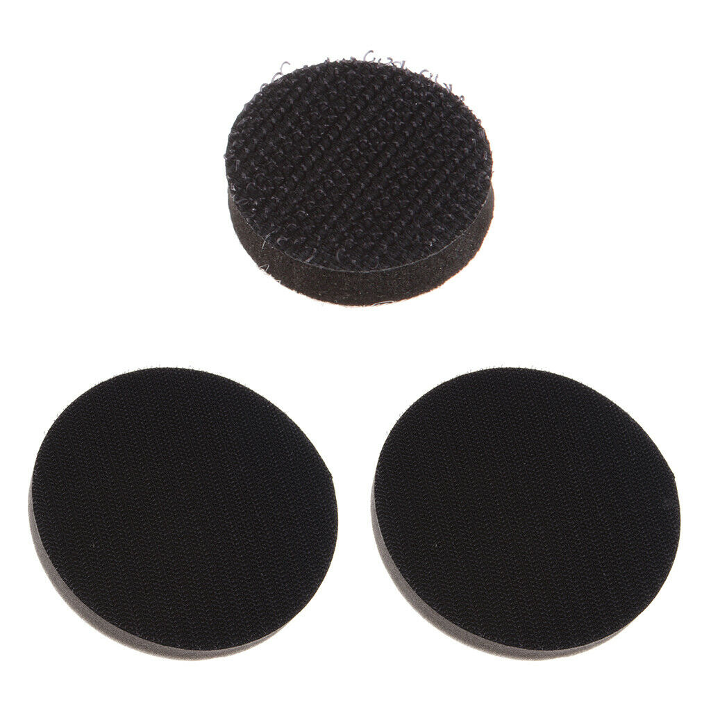 3 Pieces Soft Sponge Dust-free Interface Pad for Surface Polishing, 1 Inch,