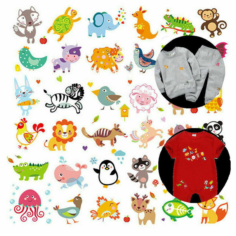 Cute Embroidered Cartoon Animal Patches Applique Iron On Patch Children Clothes