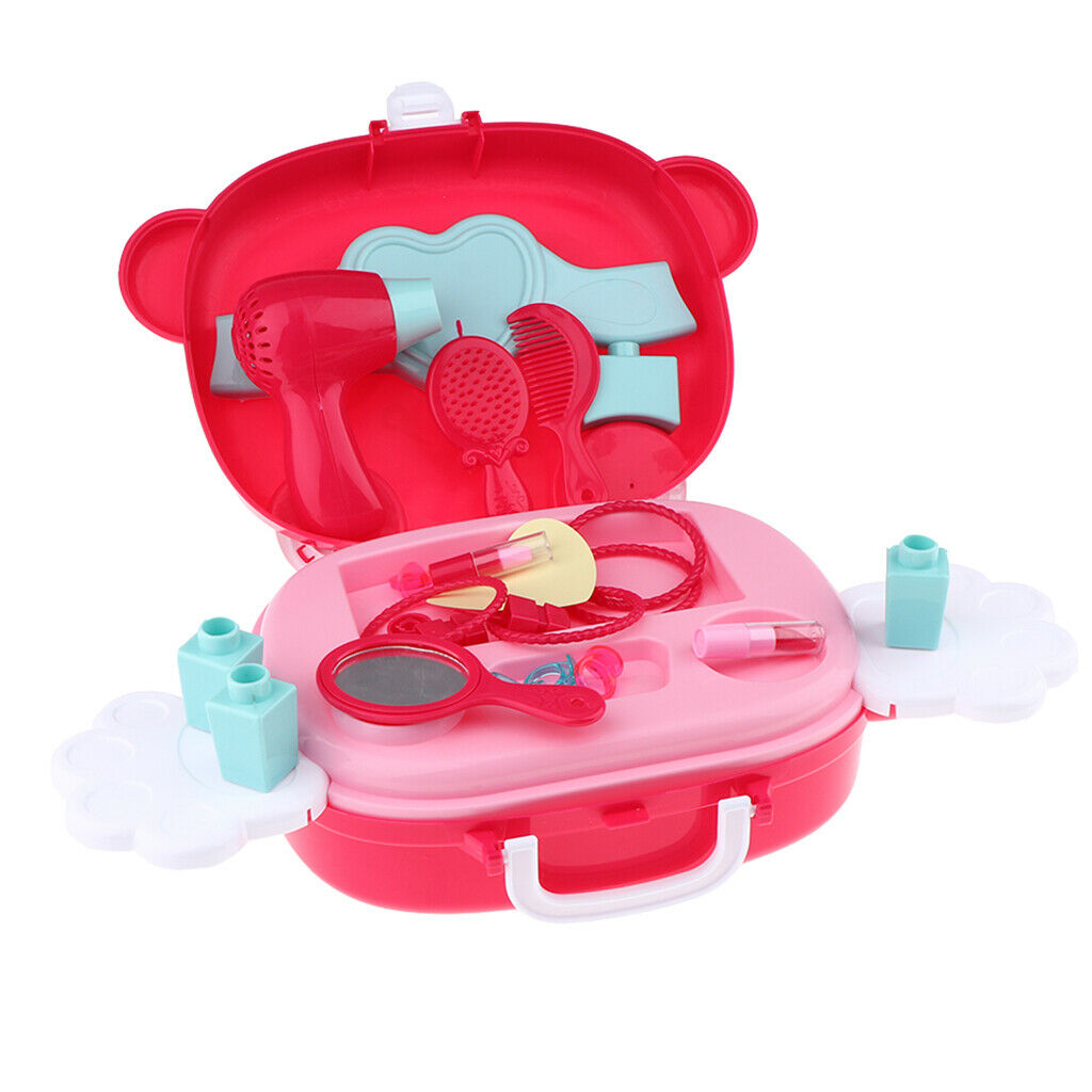 Pretend Play Beauty Playset, Fashion & Makeup Accessories with a Storage