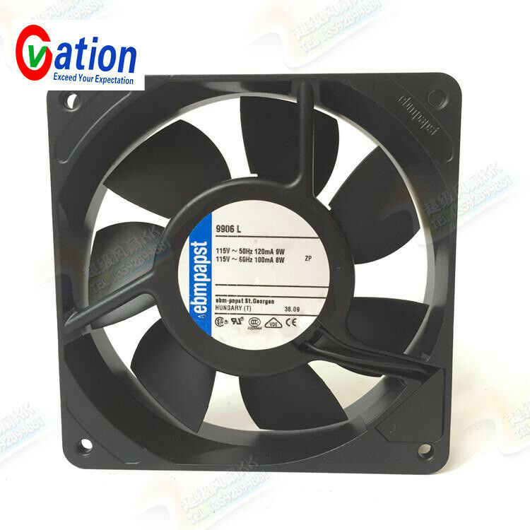For  9906L AC Cooling fan 115V 8W/9W 0.1/0.12A 120*120*25MM