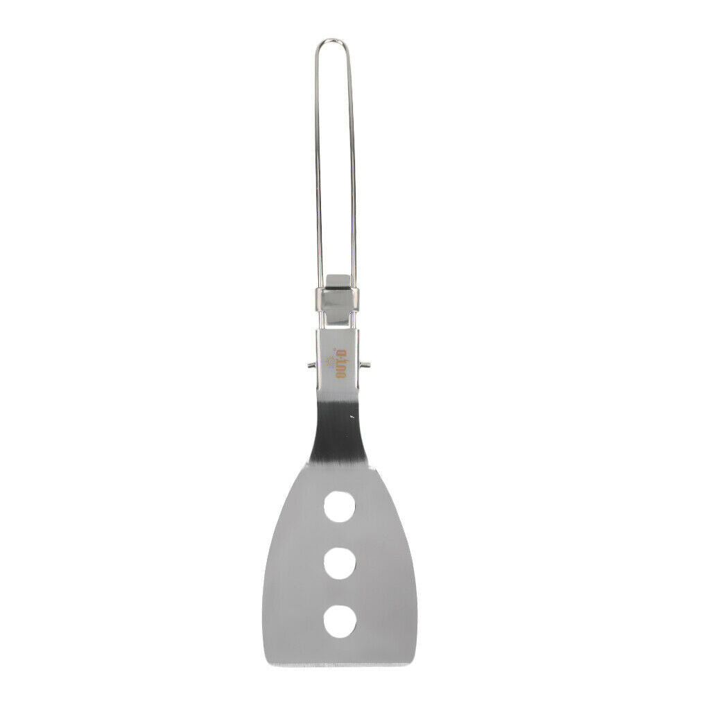 Portable Outdoor Spatula Stainless Steel for Camping Hiking Cooking Use