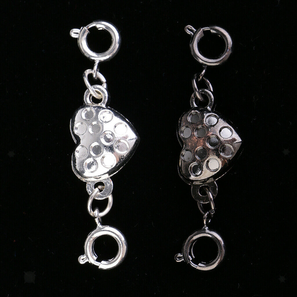 2x   Rhinestone   Crystal   Magnetic   Converter   Necklace   Jewelry   Making