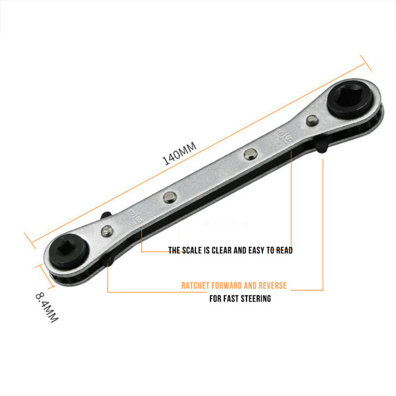 1/4" 3/8" 3/16" 5/16" Ratchet Square Wrench Equipment