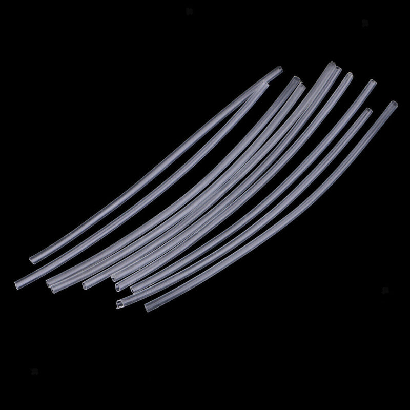 10Pcs Fishing Rig Making Heat Shrink Rig Tubes Sleeve Hook Connector White