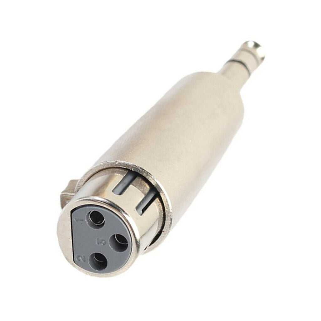 6.35mm Male Plug to XLR Female Plug MIC Audio Adapter Converter Connector
