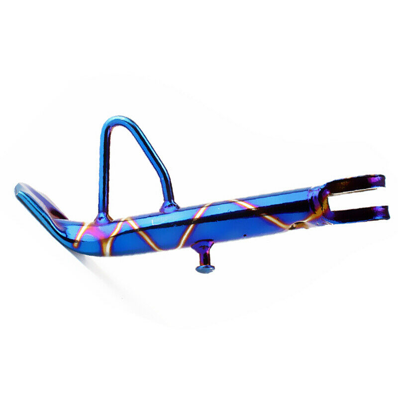 1PC CNC Aluminum Motorcycle Scooter ATV Kickstand Side Stand Leg Prop Frame Blue