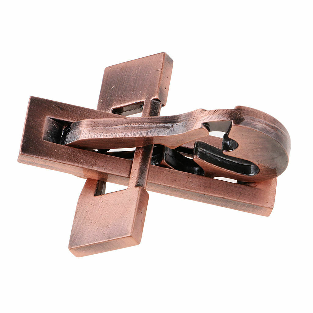 Classic Metal Wire Puzzle Game IQ Mind Test Brain Teaser Piano Lock Toys