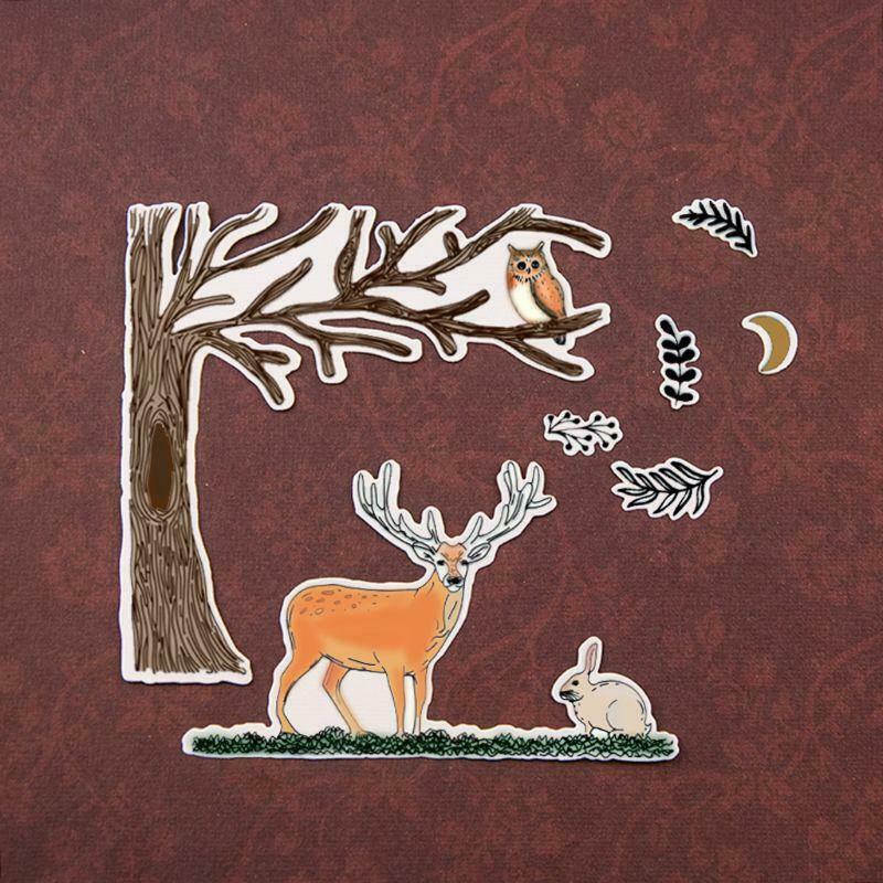 Christmas Deer Silicone Clear Seal Stamp DIY Scrapbooking Embossing Photo Album