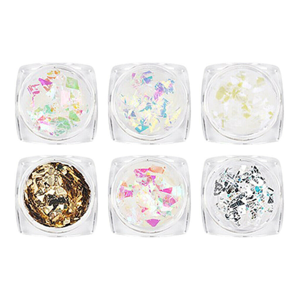 Candy Paper Flakes Nail Sequins Bling Glitter Set, Pack of 18 Boxes