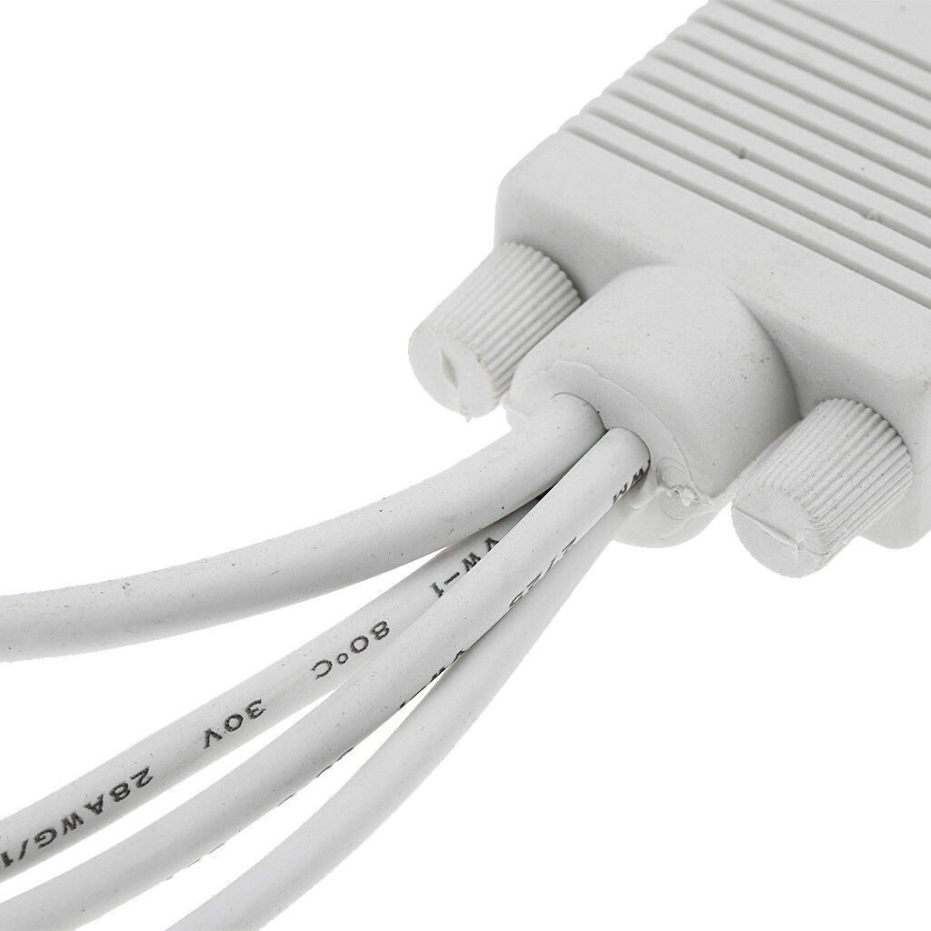 VGA Male to S-Video 3 RCA Female Video Cable AV TV Adapter Converter for PC