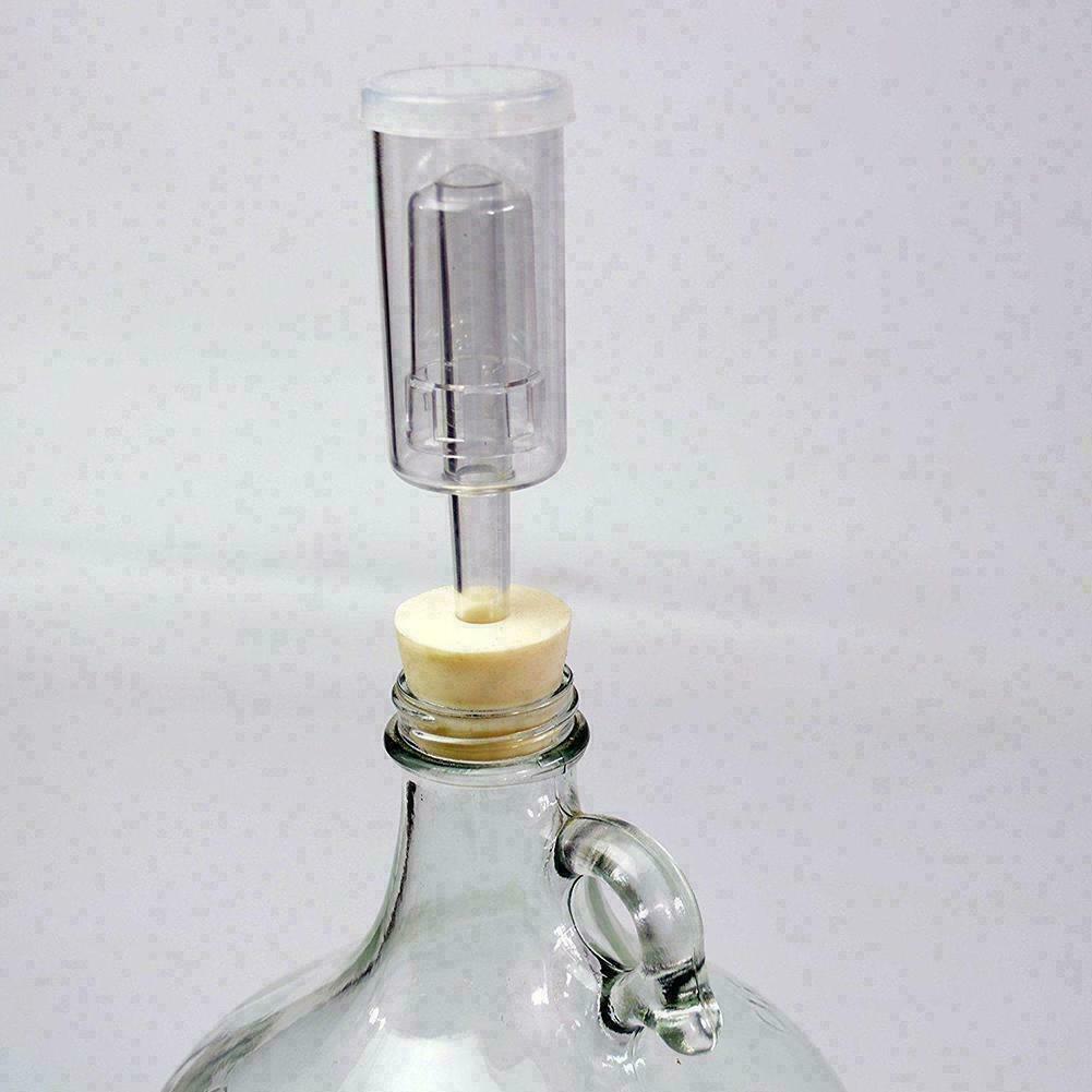 Cylinder Fermentor Airlock w/ Grommet / Air Lock Home Wine Valve AU Brew V4P4