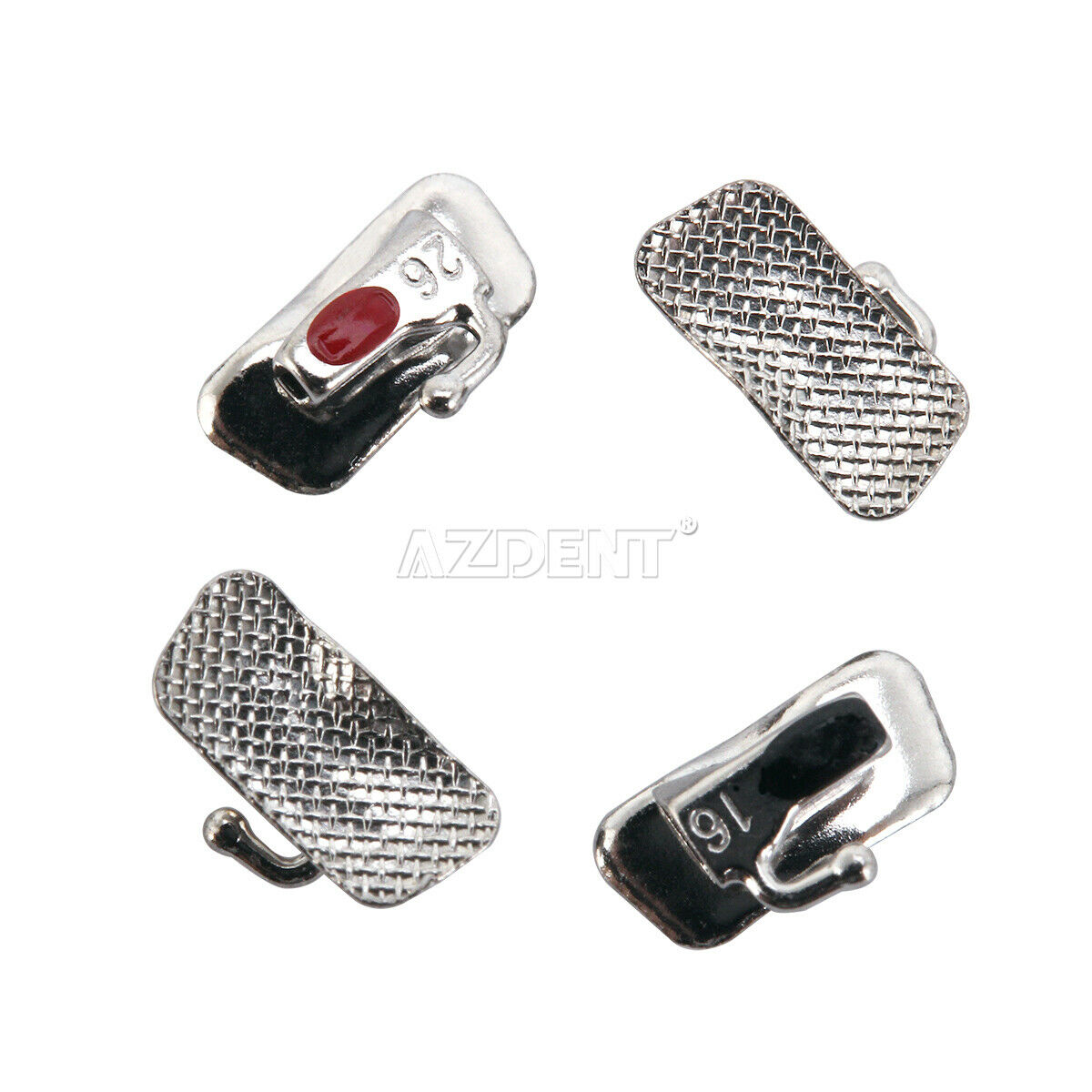 50 X Dental Ortho 1st Molar Buccal Tube Marked Roth 022 Bondable Non-Con AZDENT