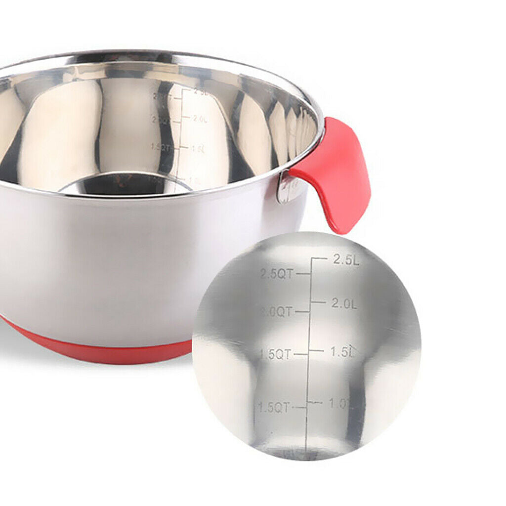 European Salad Bowl With Handle Stainless Steel 24cm