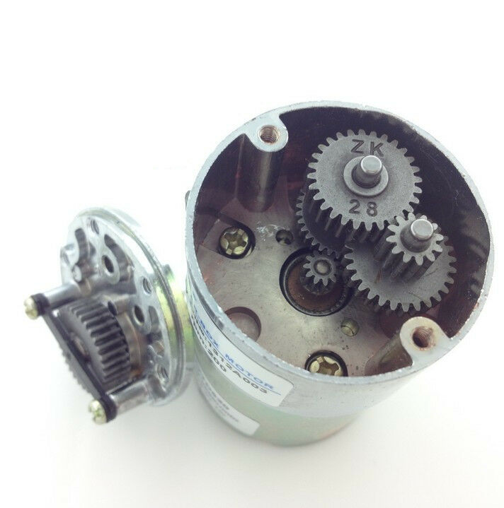 ZGB37RG DC 12V 40RPM 6mm Round Shaft Cylinder Gear Box Electric Motor DIY robot
