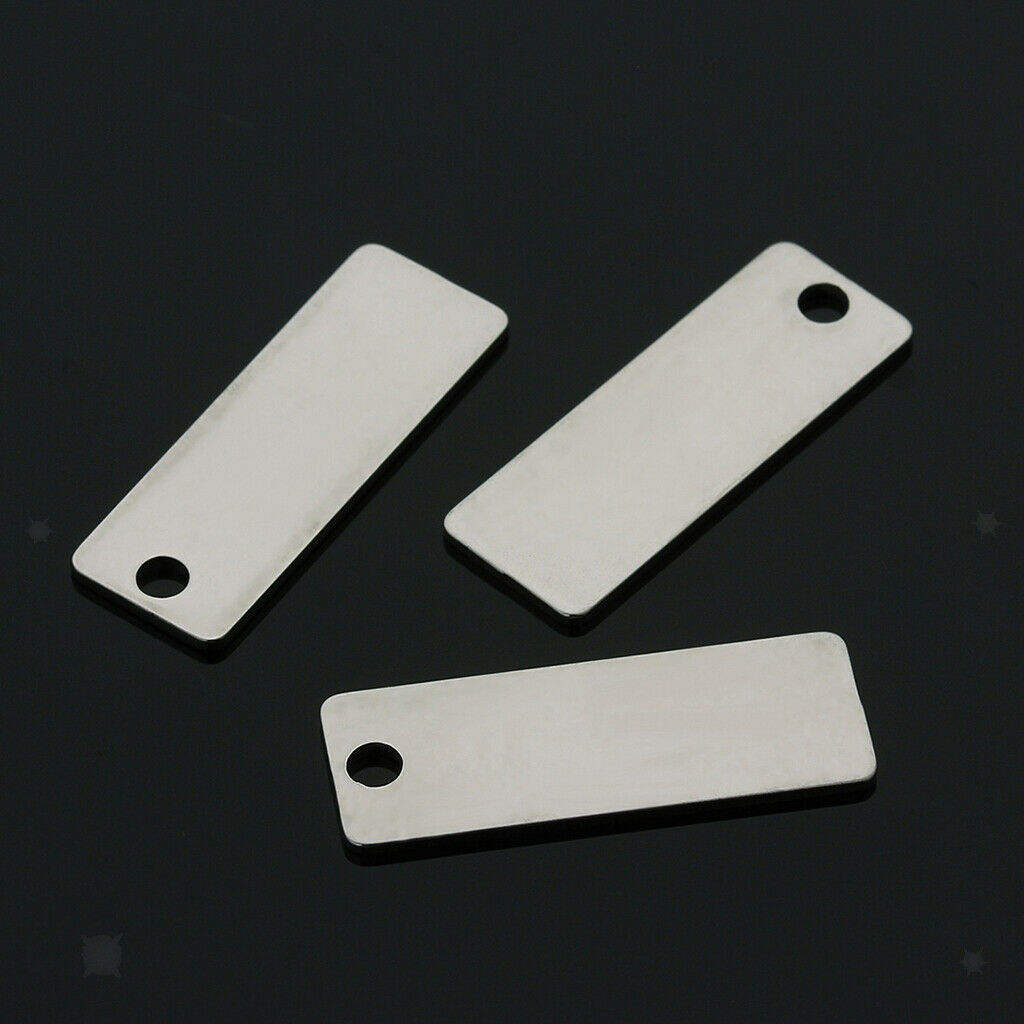 10x Blank Stamping Tag Metal Tags Jewelry Stamping Blanks Pendants Charms