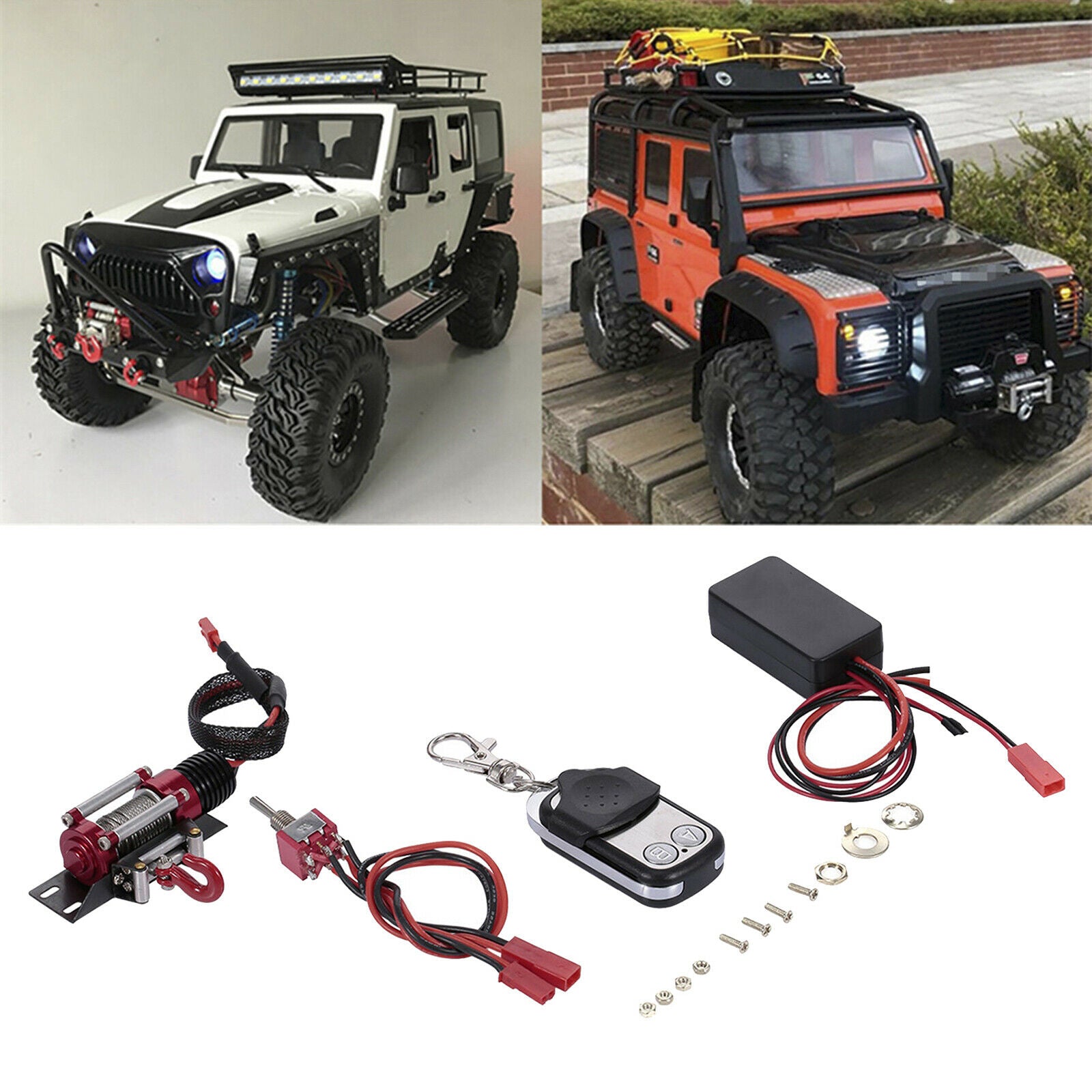 1:10 Scale RC Motor Winch RC Metal Winch Spare Parts Accs Replacements