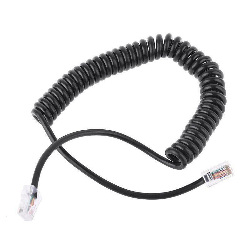 8Pin RJ45 to RI45 Speaker Mic Cable Line for ICOM HM-98 HM-133 HM-133V HM-133S
