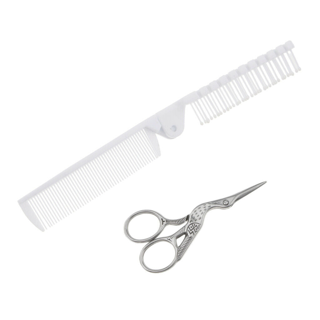2pcs/set Professional Hair Styling Hair Comb Hair Cutting Scissors Tools Kit #1