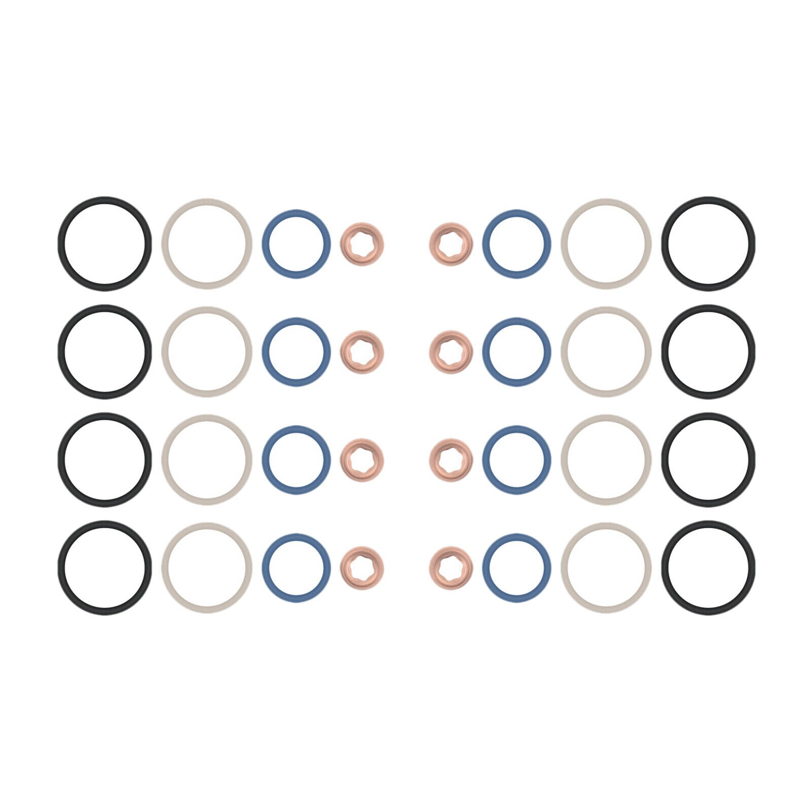 8Set New Durable Alloy Car Vehicles Fuel Injector Seal Kit for Ford 03-10
