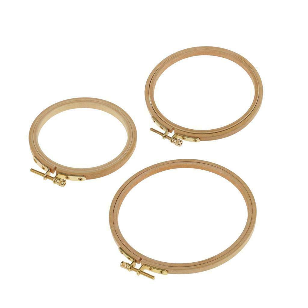 Wooden Embroidery Cross Stitch Hoop Tapestry Ring Sewing Needlecraft Tool
