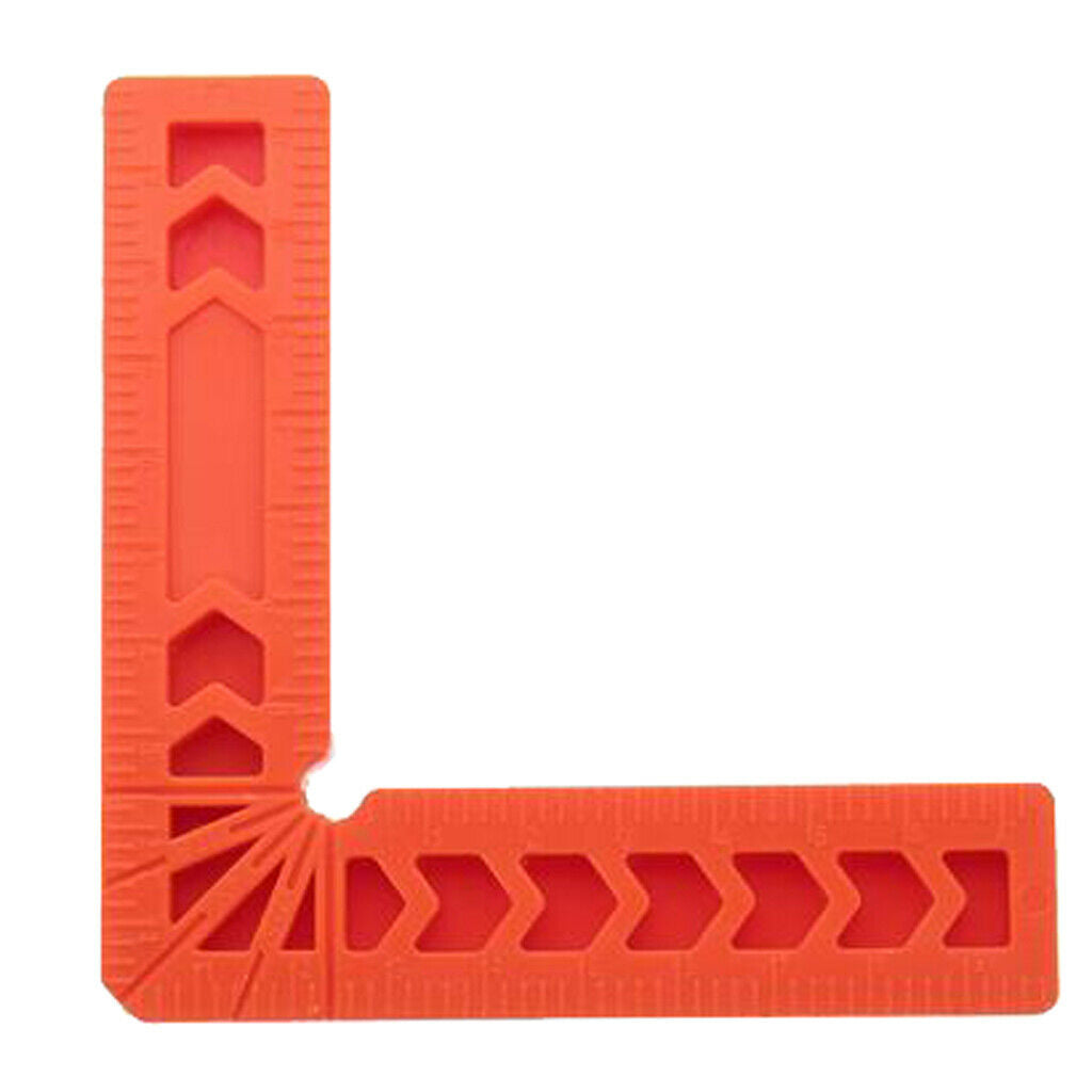 8Pcs L Shape Square Right Angle Clamps Corner Clamping Ruler Plastic 3inch