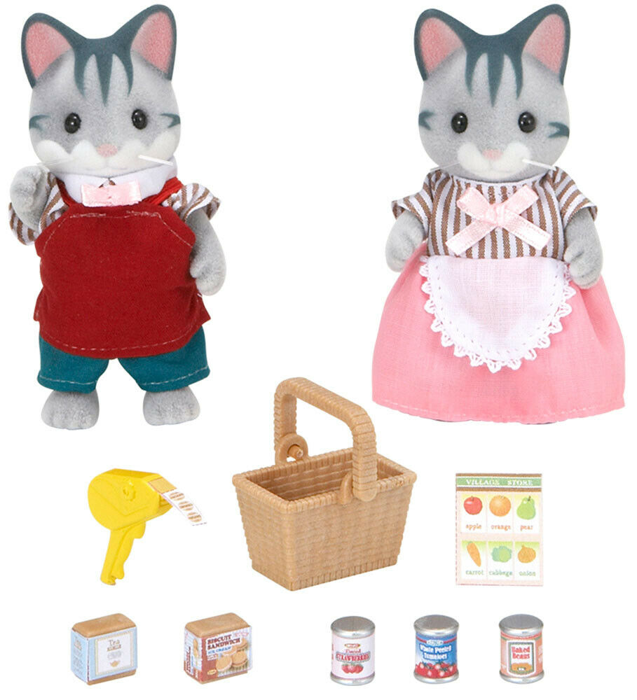 Sylvanian Families Foof & Shop Theme 5052 Supermarket Owners /Age 3+ Bnib