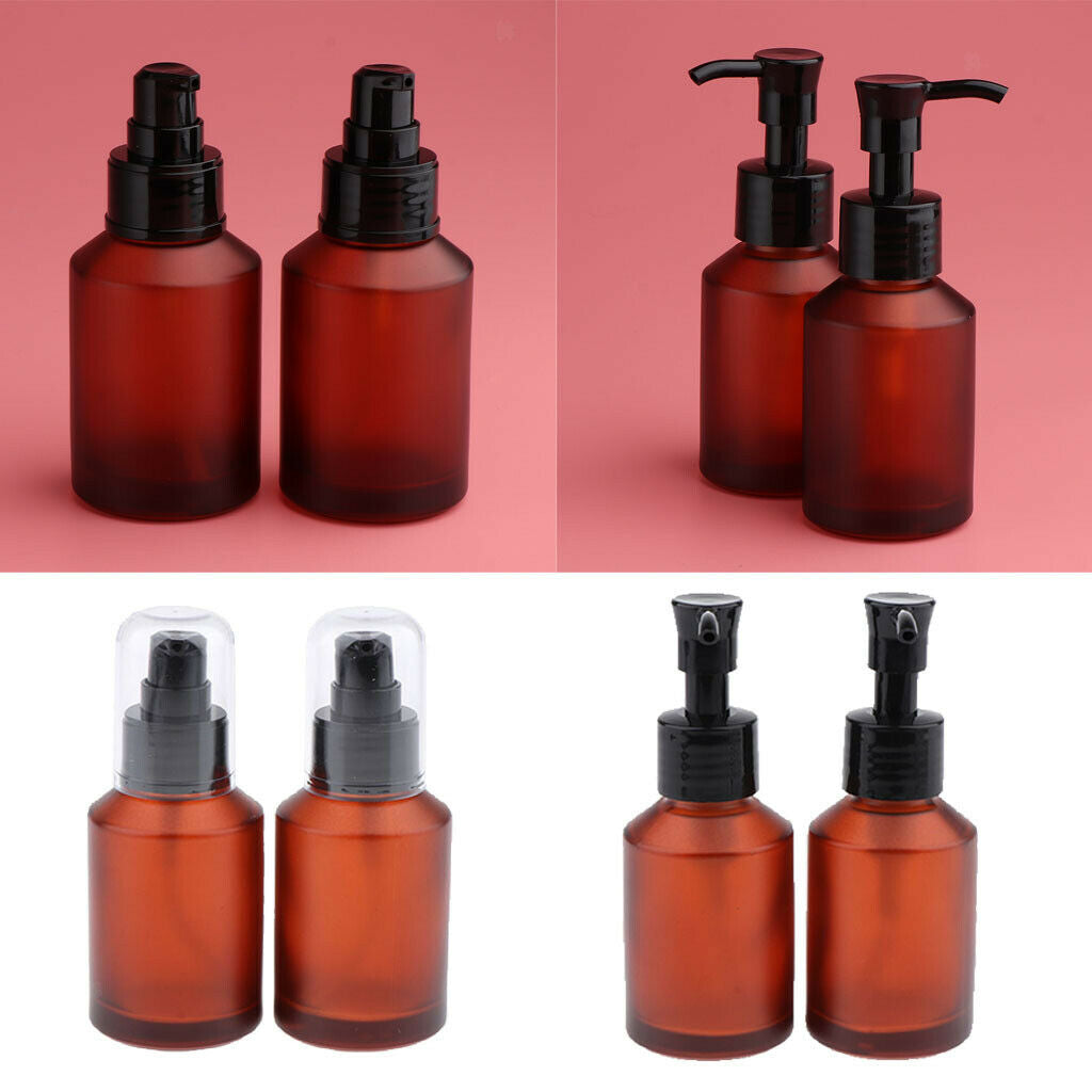 4pcs Travel Refillable Makeup Pump Bottles Lotion