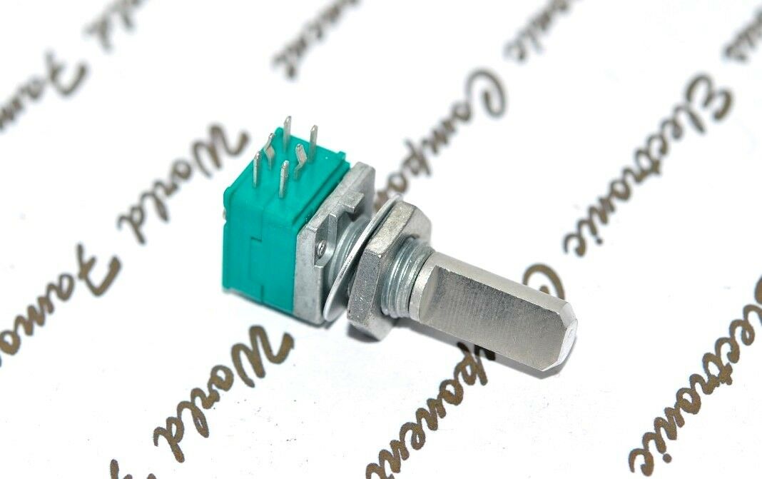 1pcs - ALPS RK09 50KA Volume Dual Potentiometer Half Shaft - RK09712200FS