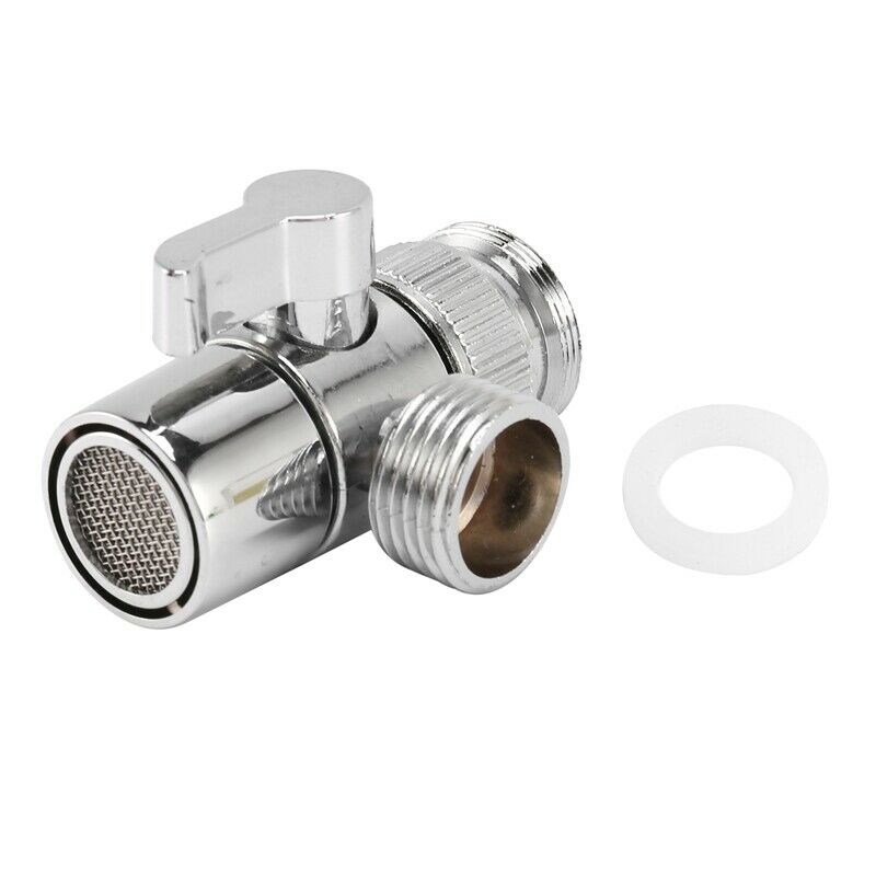Faucet Valve Diverter Sink Valve Water Tap Faucet Splitter Adapter Home BathroN5