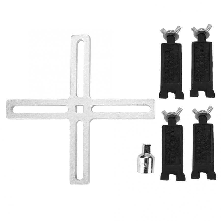 4-jaw Car Wrench Hand Tool For Fuel Pump Lid Tank Cover Remover Spanner Adjust
